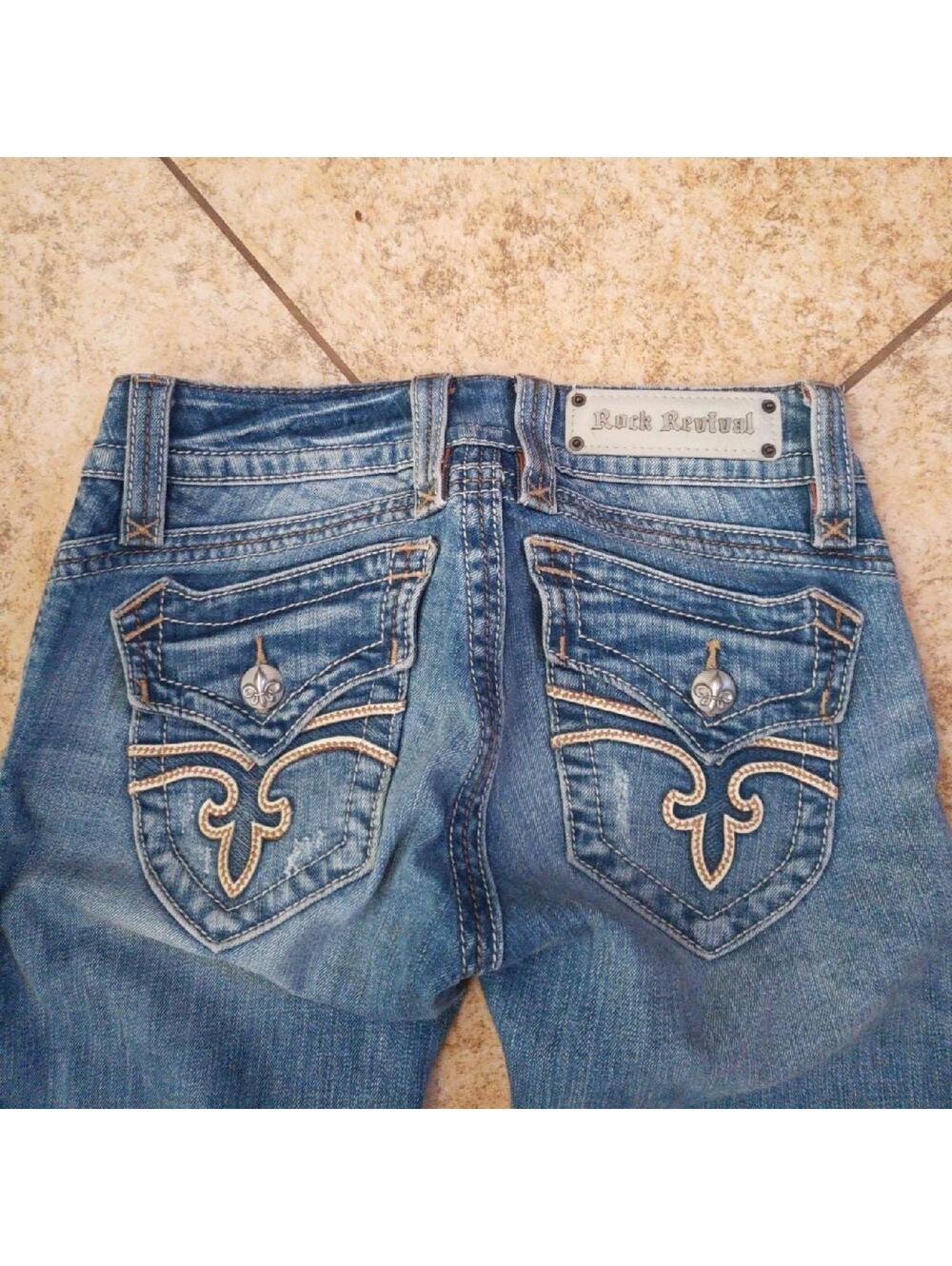 Rock Revival JEANS Sz 27 christina womens blue
